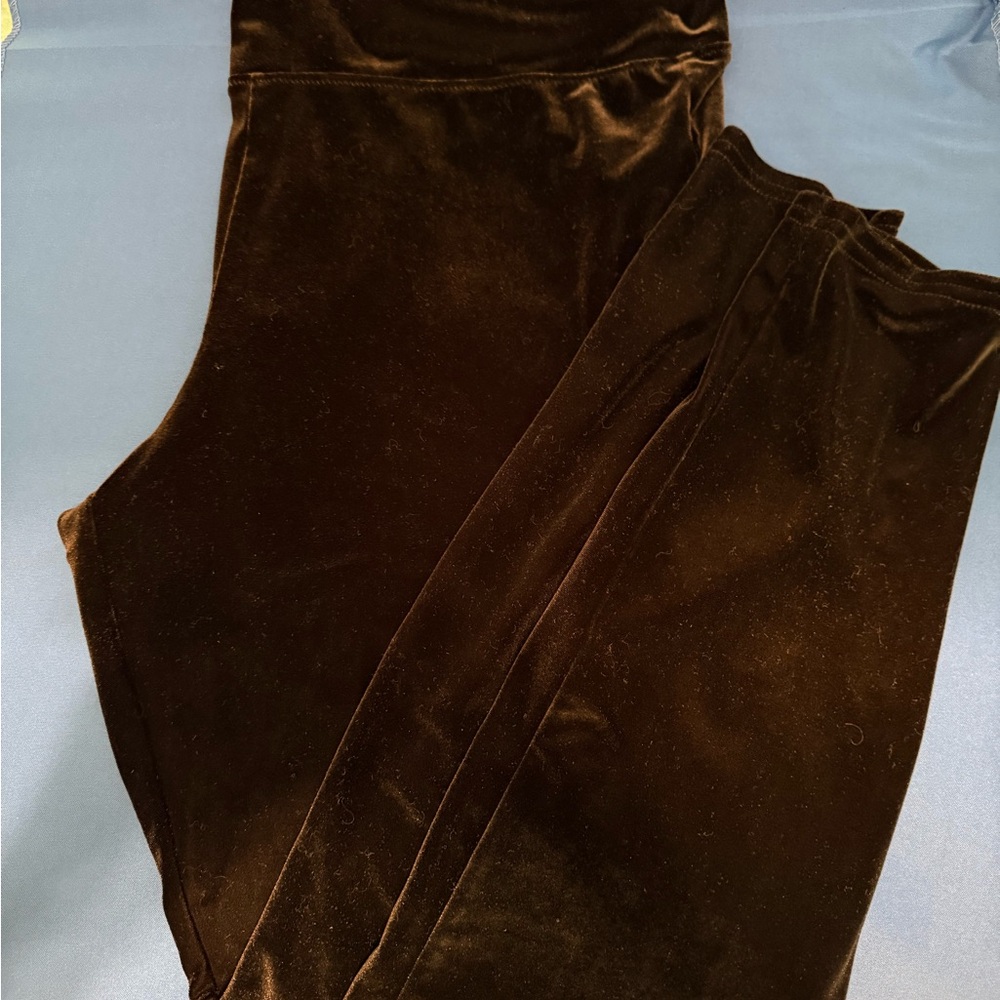 GAP Women's Black Velvet Leggings